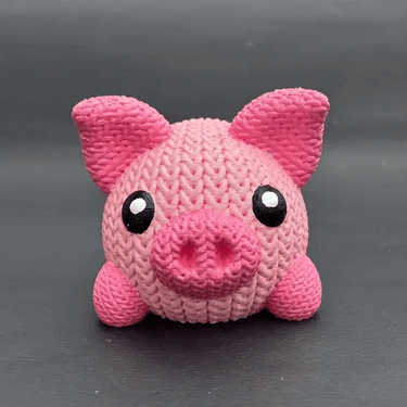 Crochet Pig 3D Toy